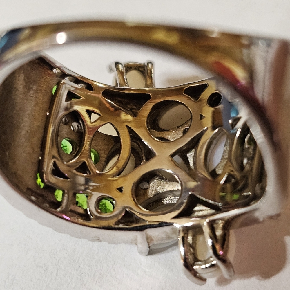 Genuine Australian Opal & Green Tsavorite Garnets in Solid Sterling Silver! ✨️ - Picture 10 of 10